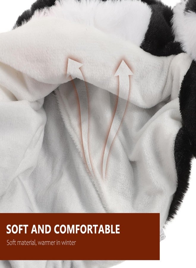 Hemoton قبعة حيوانات محشوة مضحكة هيموتون مع أغطية للأذنين، قبعة بطريق قافز بأذنين متحركتين، قبعة ناعمة لطيفة للأطفال والنساء والفتيات لحفلات الكوسبلاي - Image 3