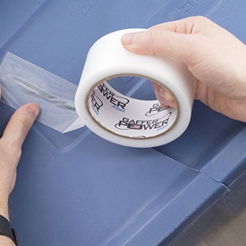 Gaffer Power Transparent Duct Tape, Ultra High Performance Weather Resistant Tape for Discreet, No Show Repairs and Mounting | Residential, Commercial and Industrial Uses (2 Inch x 20 Yards) - Image 3