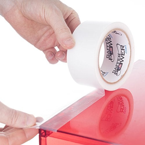 Gaffer Power Transparent Duct Tape, Ultra High Performance Weather Resistant Tape for Discreet, No Show Repairs and Mounting | Residential, Commercial and Industrial Uses (2 Inch x 20 Yards) - Image 4