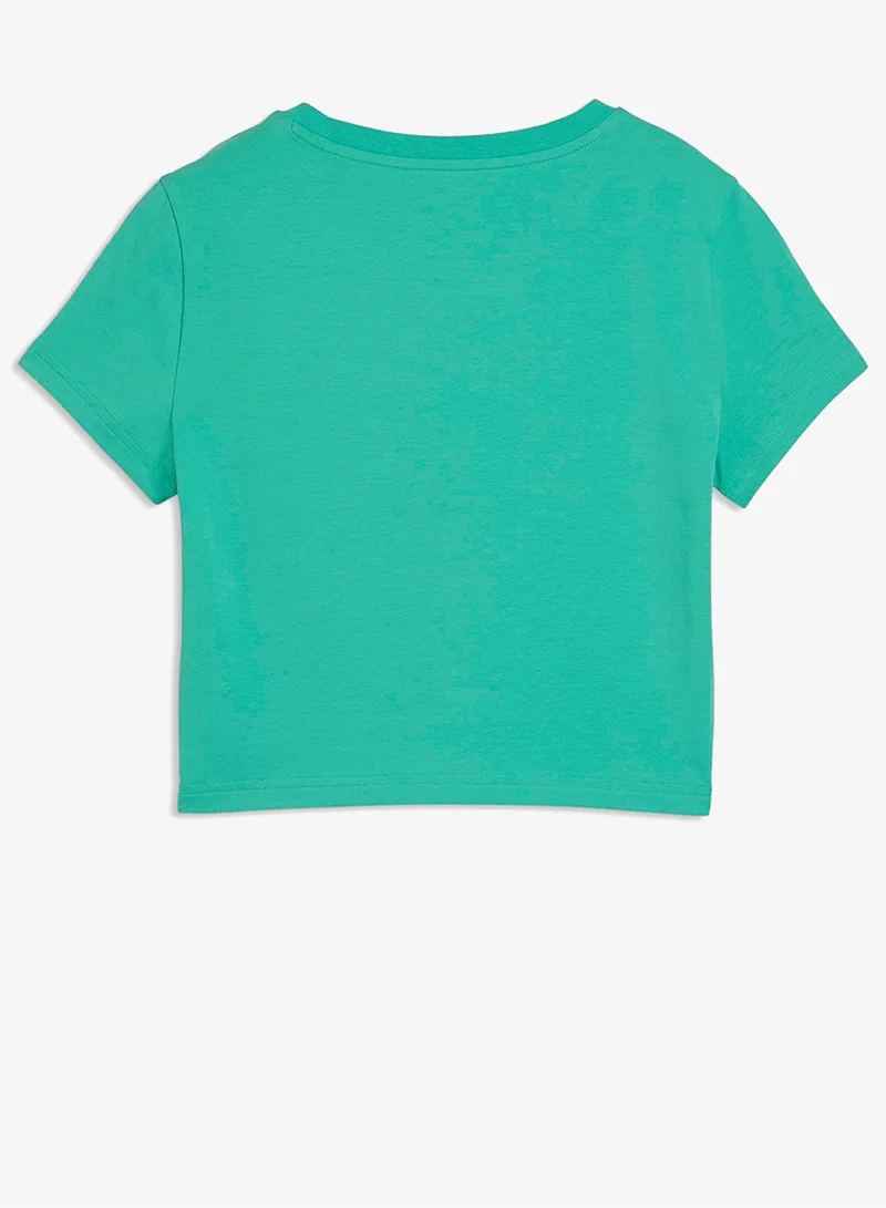 بوما تيشيرت أساسي بطبعة شعار العلامة التجارية