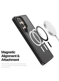 DUX DUCIS DUX DUCIS Yind Series Cover for the Samsung Galaxy S25 Ultra mobile phone, compatible with MagSafe, a slim, TPU Hybrid PC  cover made of TPU, polycarbonate silicone - Black  - Image 5