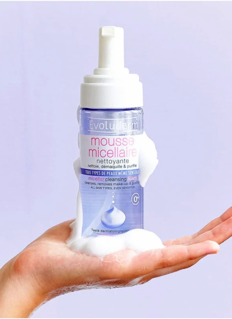 Evoluderm Evoluderm - Cleansing micellar mousse - All skin types 150ML  - Image 2