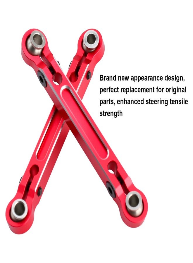 POLANTA Aluminum Alloy Steering Links Upgrade Parts for Arrma 1/14 Typhon Grom 1/18 Granite Grom,Replace#ARA340208 (Red) - Image 5