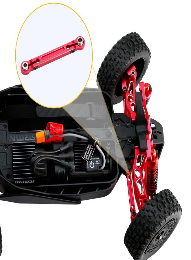 POLANTA Aluminum Alloy Steering Links Upgrade Parts for Arrma 1/14 Typhon Grom 1/18 Granite Grom,Replace#ARA340208 (Red) - Image 4