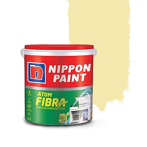 Nippon Paint Atom Fibra 2 In 1 Interior & Exterior Emulsion 1 L Yellows (Slight) - Image 1