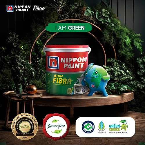 Nippon Paint Atom Fibra 2 In 1 Interior & Exterior Emulsion 1 L Yellows (Slight) - Image 4