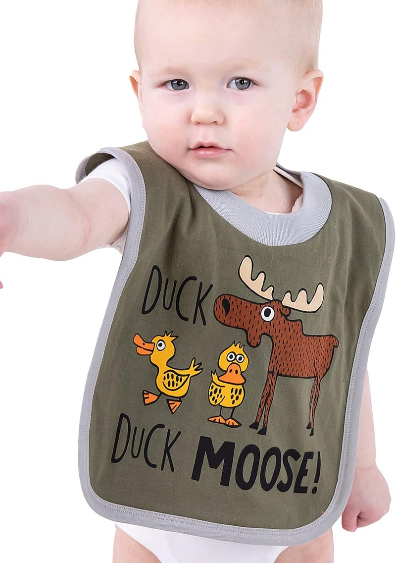 Lazy One LazyOne Animal-Print Baby Bibs, Cute Baby Shower Gifts, One Size - Image 2