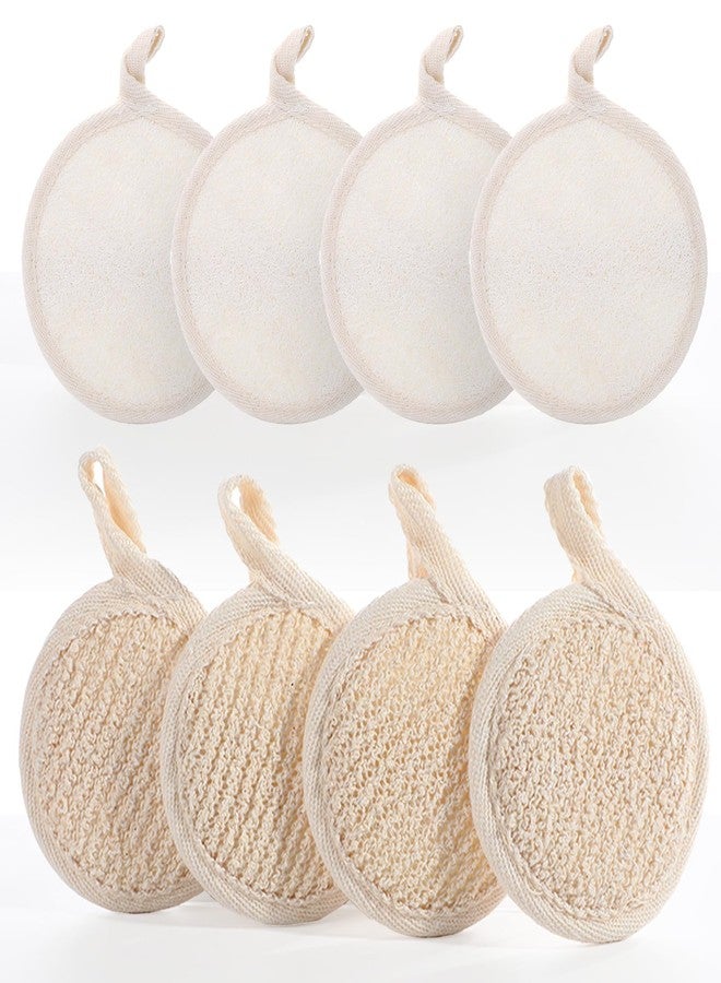 QIYUDA 8Pcs Loofah Face Exfoliator Pad, Sponge Facial Scrub Pads - Image 1