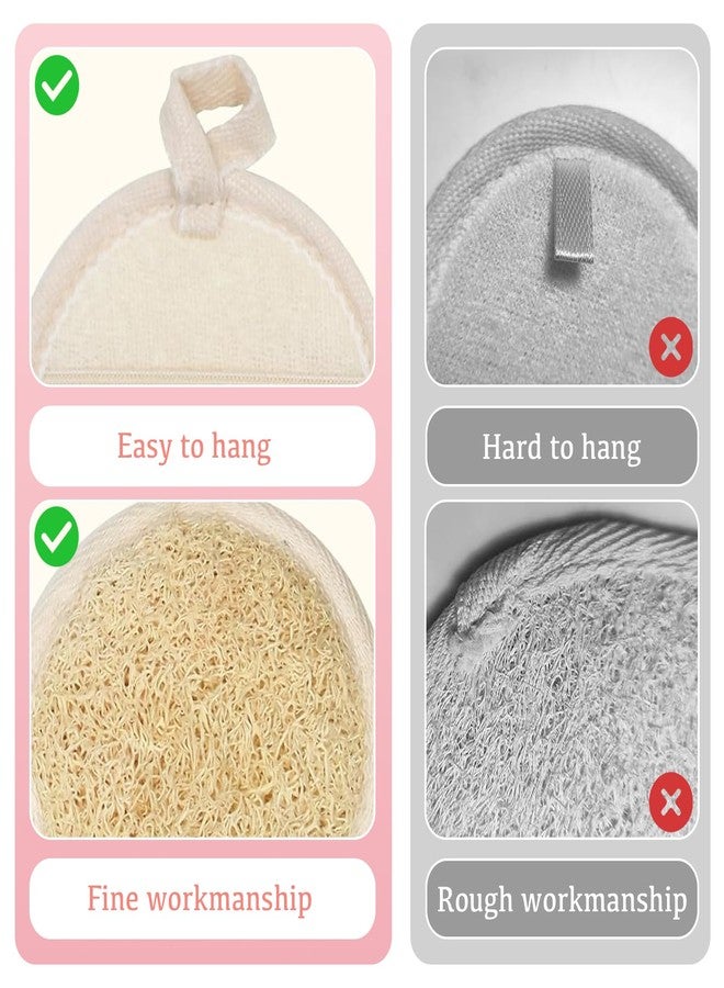 QIYUDA 8Pcs Loofah Face Exfoliator Pad, Sponge Facial Scrub Pads - Image 4
