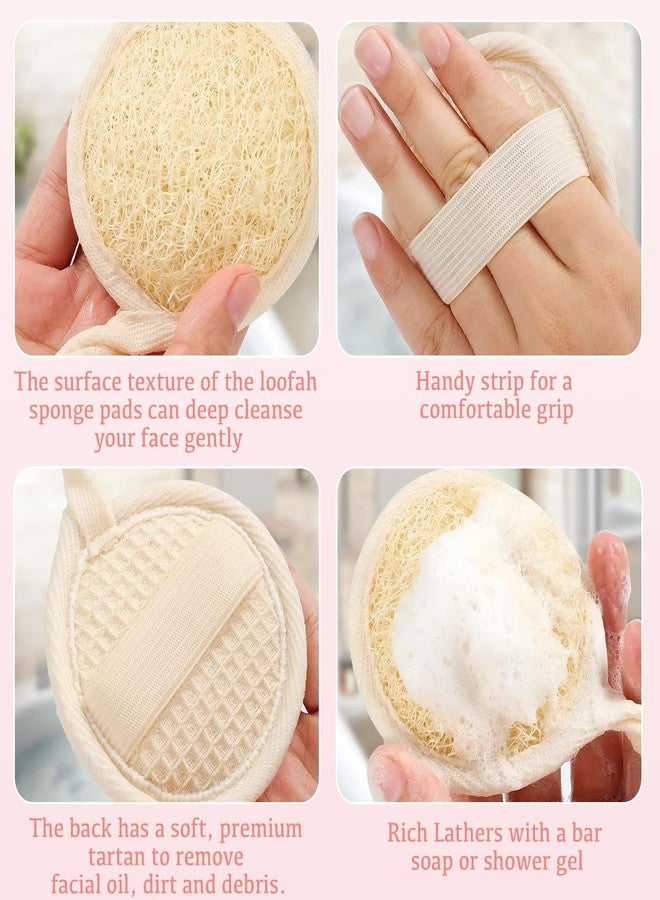 QIYUDA 8Pcs Loofah Face Exfoliator Pad, Sponge Facial Scrub Pads - Image 5