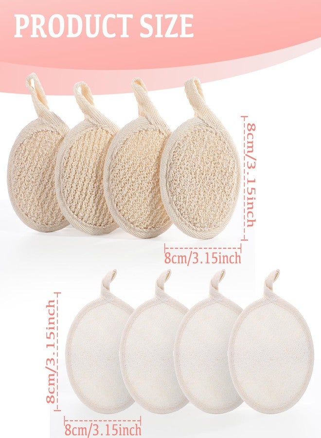 QIYUDA 8Pcs Loofah Face Exfoliator Pad, Sponge Facial Scrub Pads - Image 2