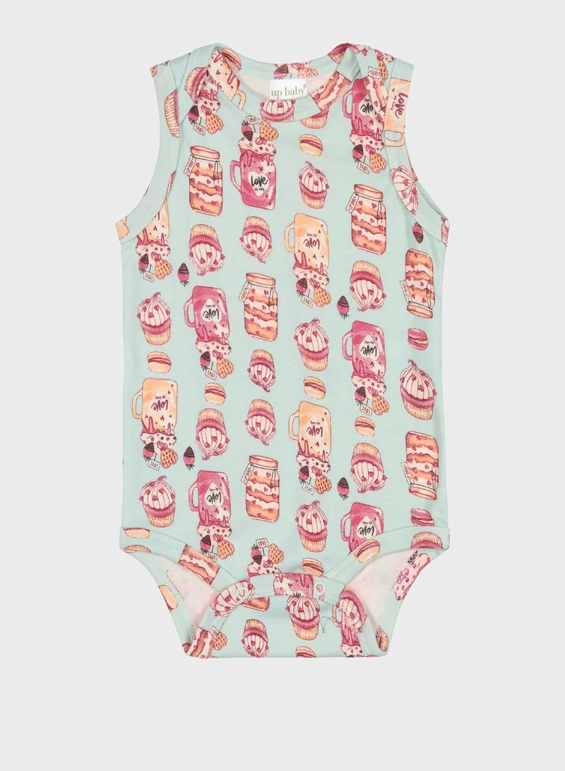 Up Baby Infant Printed Half Bodysuit