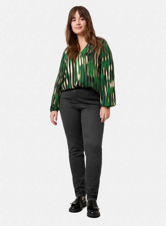 GERRY WEBER Print Blouse With A V-Neckline  - Image 3