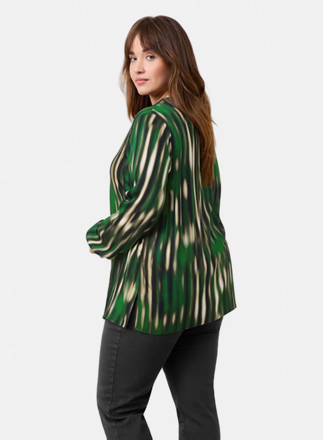 GERRY WEBER Print Blouse With A V-Neckline  - Image 2