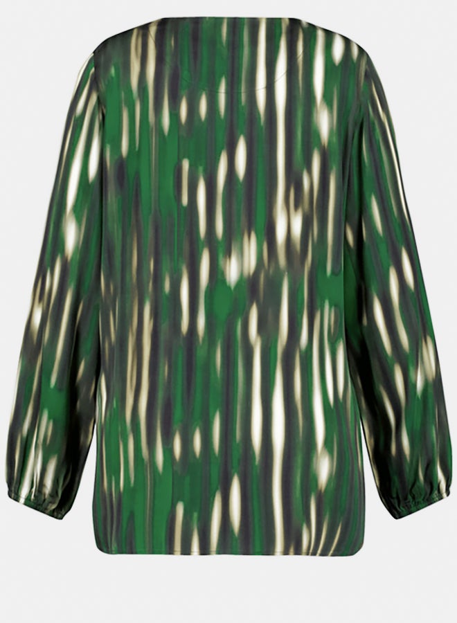GERRY WEBER Print Blouse With A V-Neckline  - Image 5