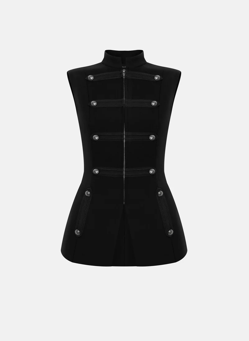 Lichi Fitted hussar-style waistcoat