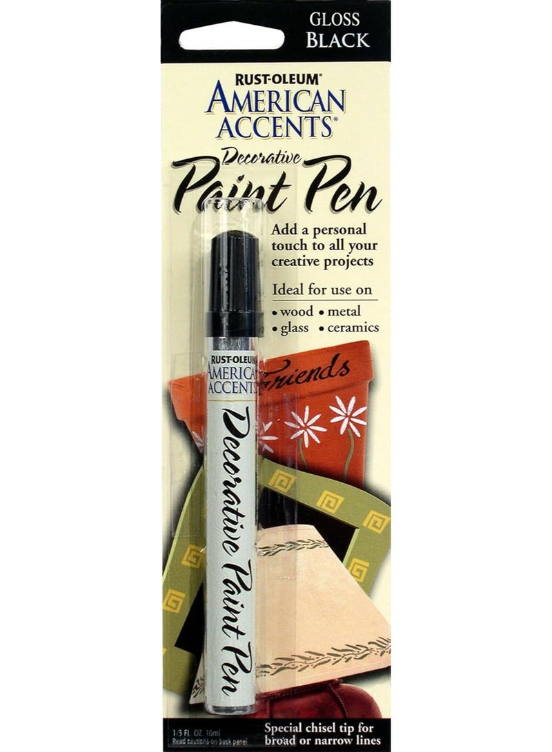Rust-Oleum 215123 American Accents Decorative Pens Black .33 0Z