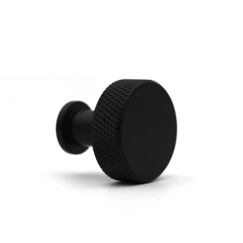 ABVIN Premium Black Solid Brass Knurled Cabinet Bar Pull Handles Knob Furniture Hardware Drawers Kitchens Cupboard Door - Image 1
