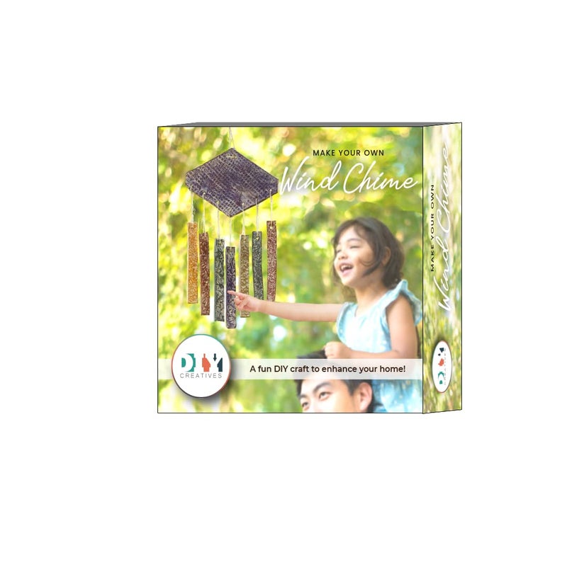 DIY CREATIVES DIY CREATIVES Craft Your Own Melodic Wind Chime DIY Kit with Premium Material Perfect for Indoor and Outdoor DecorationWind Chimes for Balcony
