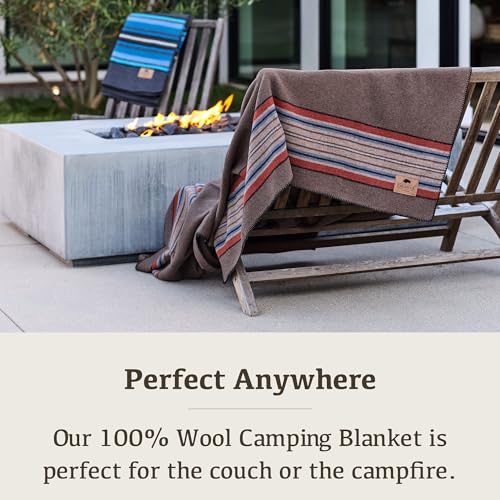 Chubbuck Authentic Chubbuck 100% Wool Blanket Camping (60" x 84") - Large Warm Blankets for Camping, Emergency, Outdoor Concerts and Home Use - Fire Retardant Blanket, Soft and Warm Blankets for Winter (Forest) - Image 3