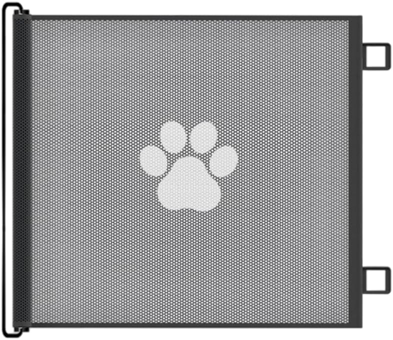Retractable Dog Gate for Small Pet Stair Barrier Flexible Indoor Outdoor Use Fit Narrow Space Childproofing Hallways (Footprint, 130x78cm) - Image 1