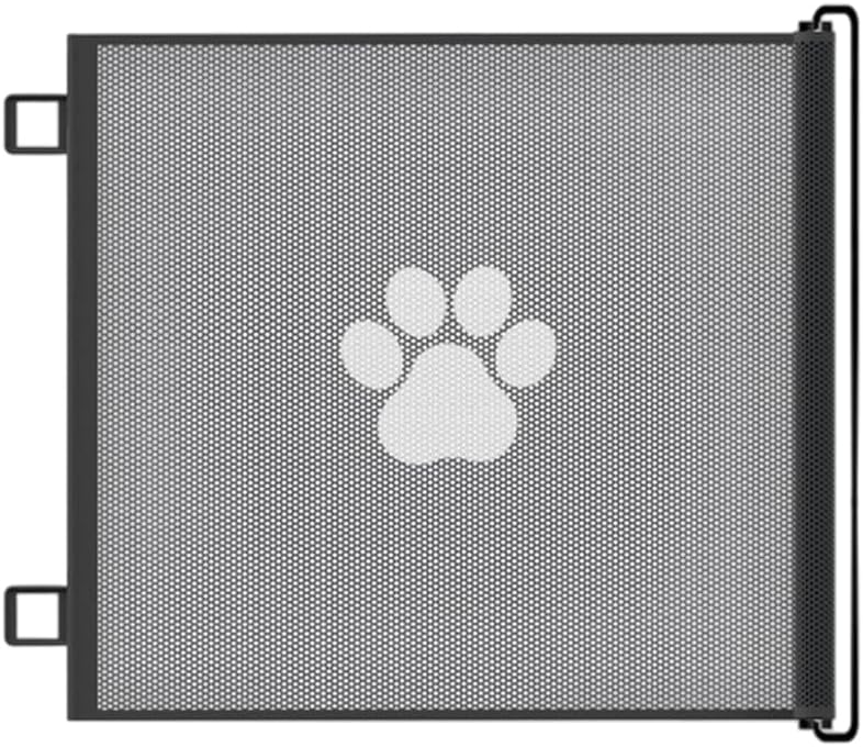 Retractable Dog Gate for Small Pet Stair Barrier Flexible Indoor Outdoor Use Fit Narrow Space Childproofing Hallways (Footprint, 130x78cm) - Image 2