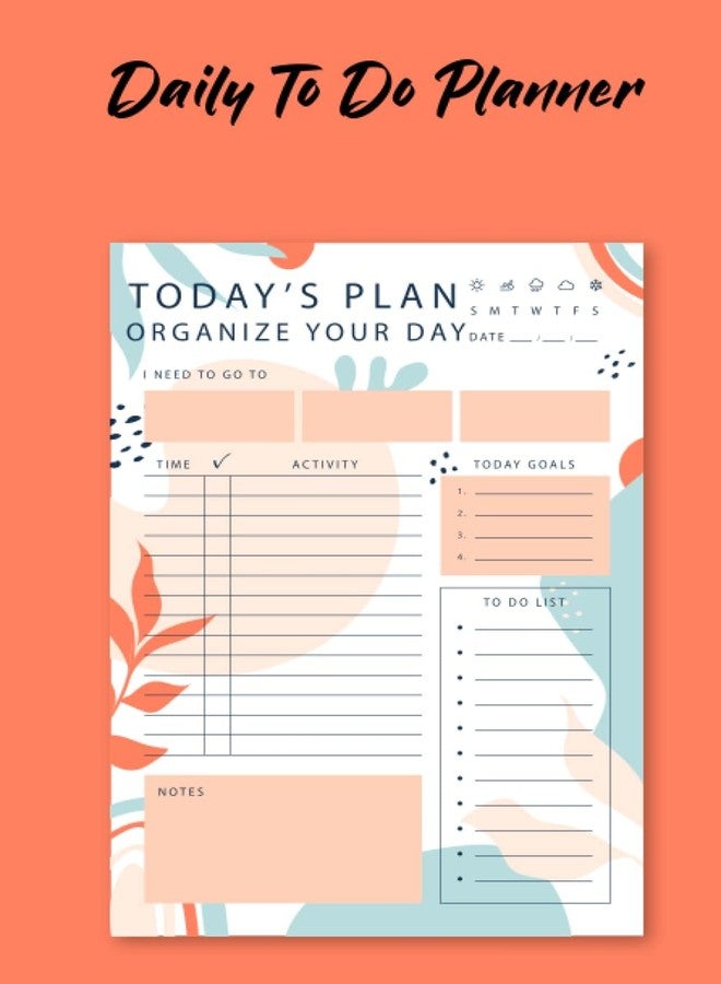 SAMVARDHAN To do list, Day Organiser Memo Pad Things to do Organizers and to do List hardbound wiro pad for Kids, Students - Image 4