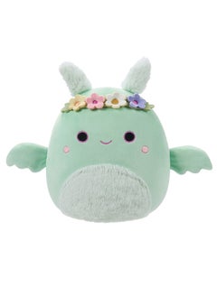 Squishmallows لعبة تاف ميث سبع ونصف بوصة ميني بلش باللون الأخضر النعناعي مع تاج من الزهور وبطنه فuzzy مرخصة رسميًا من كيليتو مُحاربة ملونة ناعمة هدية للأطفال بنات وأولاد قابلة للغسل لعبة طرية متعددة الألوان لجميع الأعمار  - Image 5