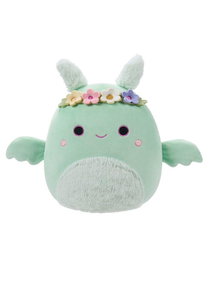 Squishmallows - Little Plush 7.5 inch Tove Mint Green Mothman with Flower Crown and Fuzzy Belly Officially Licensed Kellytoy Plush Toy Colorful Soft Gift for Kids Girls & Boys Washable Squishy Stuff Toy Multicolor All Age - Image 1