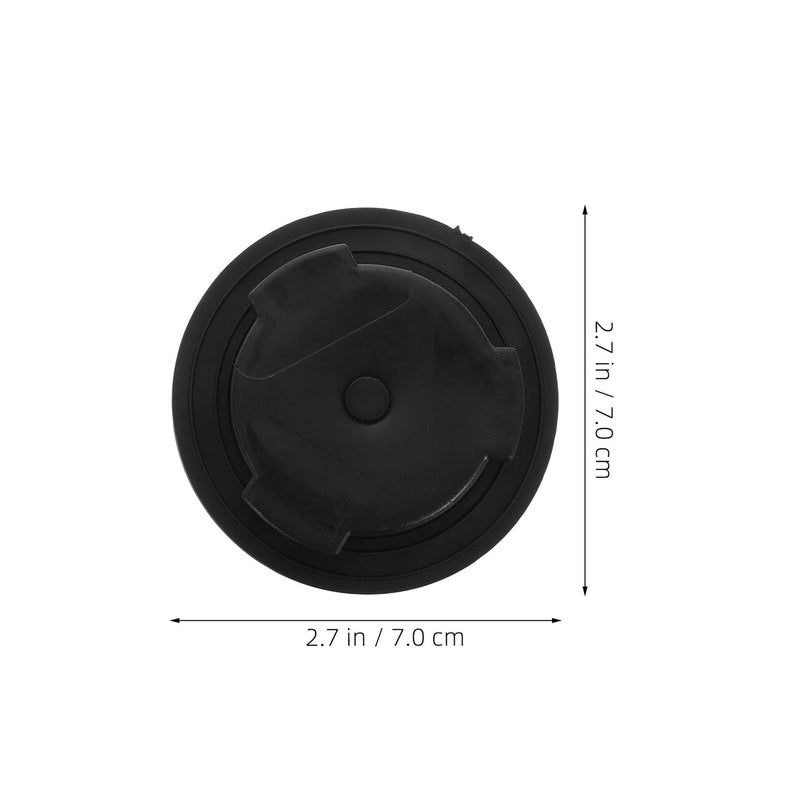 4Pcs Black Plastic Leakproof Drain Plug with Sealing Ring for Outdoor Garbage Bins Weather Resistant - Image 3