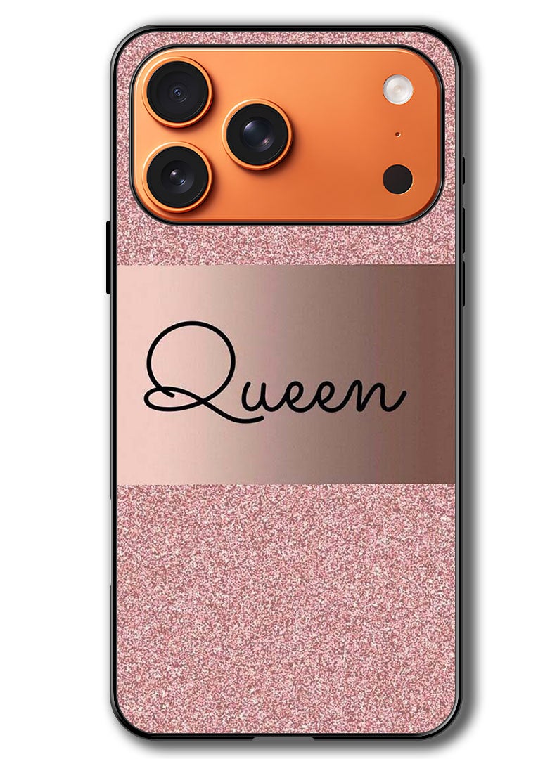 Theodor Case Compatible with Apple iPhone 17 Pro Max 6.9 Inch Protection Shockproof Bumper Cover Queen Glitters - Image 1
