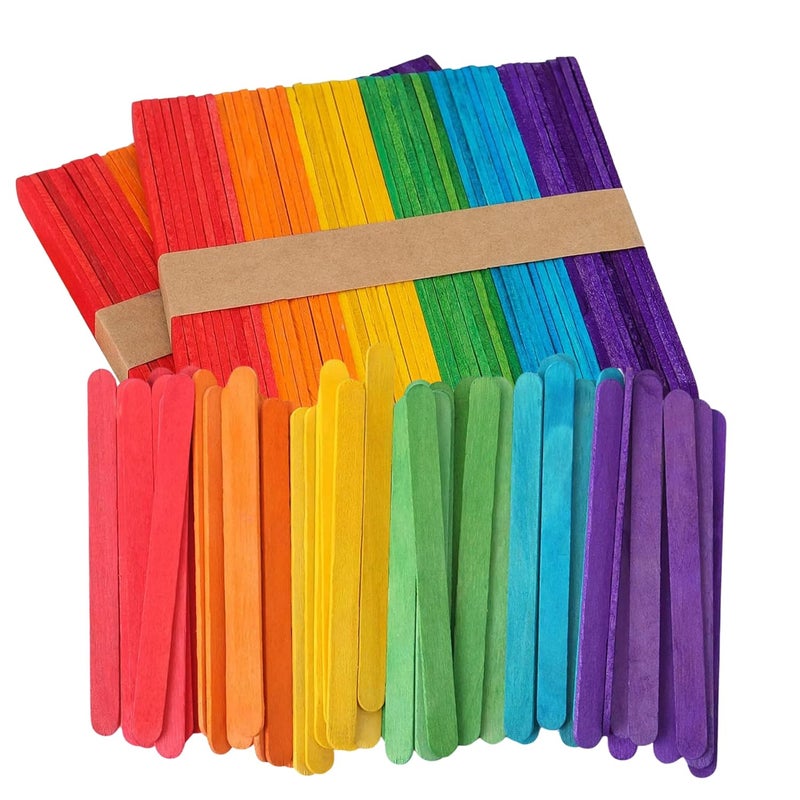 Perfect Stix 4.5" Colored Craft Sticks/Popsicle/Crafting 3/8" - Package of 1,000ct - Image 1