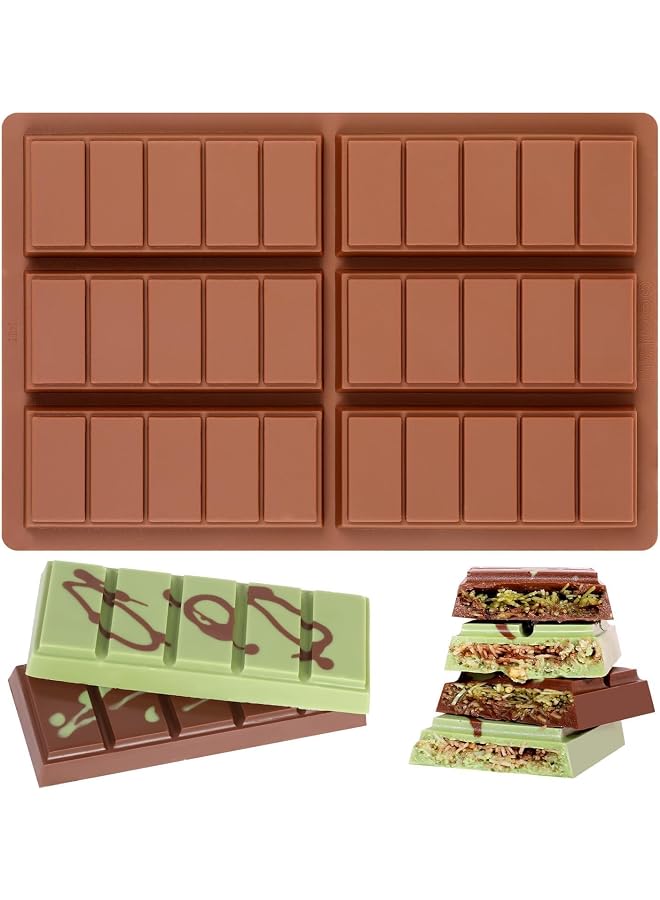 S-TOP Chocolate Molds - Non-Stick Chocolate Candy Molds, Food Grade Silicone Chocolate Bar Mold for Baking, Candy, Chocolate Snacks, Create Delicious Chocolates with Ease - Image 1