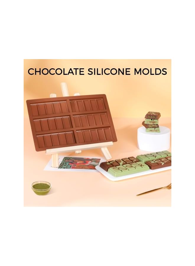 S-TOP Chocolate Molds - Non-Stick Chocolate Candy Molds, Food Grade Silicone Chocolate Bar Mold for Baking, Candy, Chocolate Snacks, Create Delicious Chocolates with Ease - Image 3