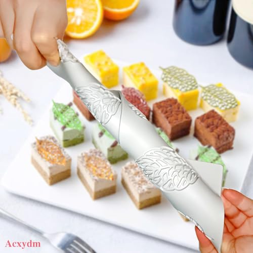 Acxydm 5PCS Leaf Molds Silicone,Acxydm Tuile Molds Silicone Baking Mold,Fondant Chocolate Molds Set with Silicone Leaf Mold and 3D Beehive Candy Lace Silicone Molds for Making Sugar Craft,Cupcakes - Image 3