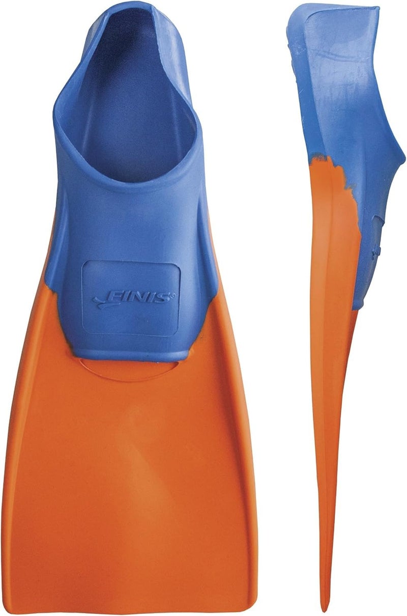 FINIS Long Floating Fins , Blue/Orange, XXS (Jr. 11-1) (1.05.037.02) - Image 1