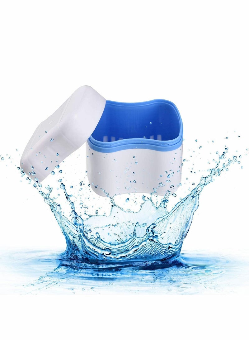 Y&D Denture Cleaner Box and Brush Set, 2 Pack Bath Cases Cups with Brushes  - Image 5