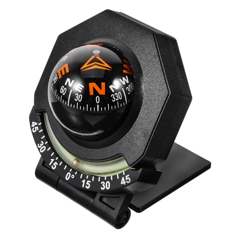 Ball Compass for Car Dashboard Easy Install Navigation Aid Acrylic ABS Material - Image 2
