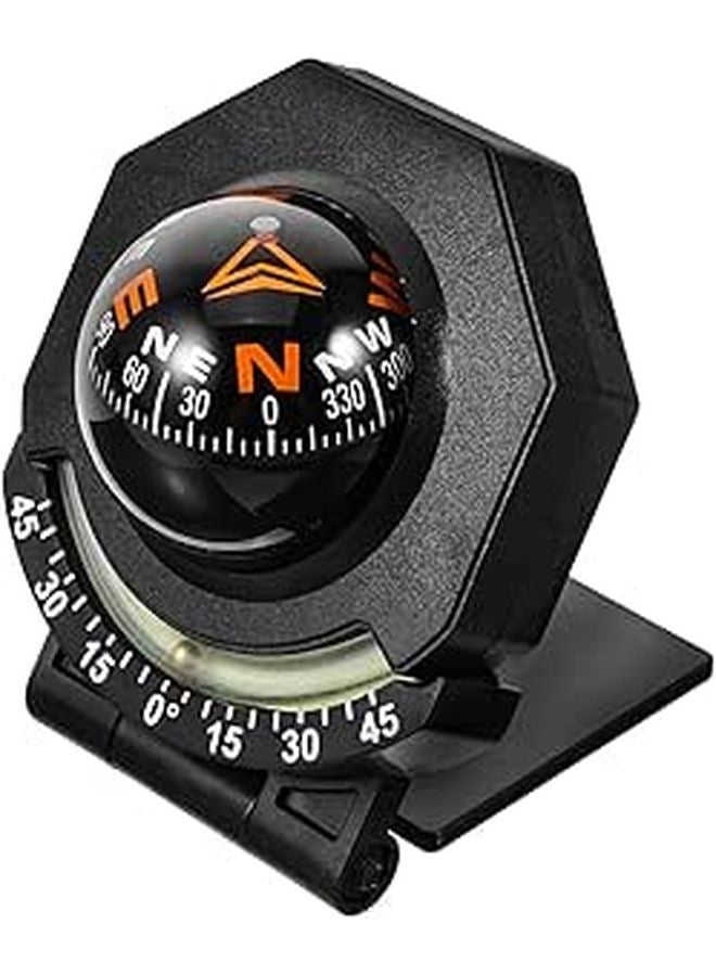 Ball Compass for Car Dashboard Easy Install Navigation Aid Acrylic ABS Material - Image 1