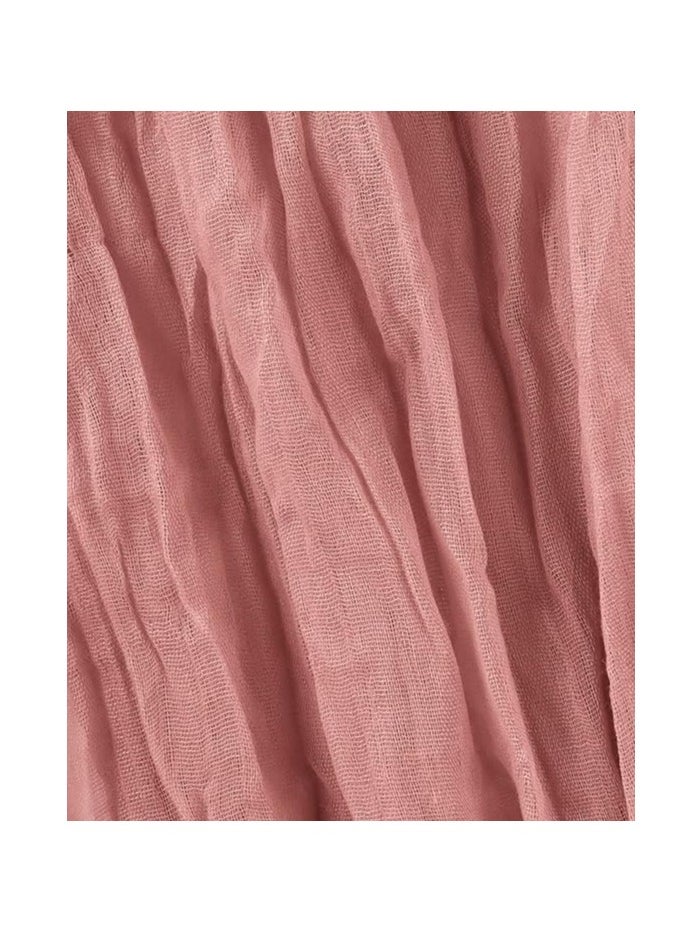 Generic Maliton Brownish Pink Cheesecloth Table Runner 13.3ft Gauze Table Runner 160 Inches Cheesecloth Table Runner Bulk for Bohemian Wedding Decorations Baby Shower Birthday Party Table DecorationsMaliton Brownish Pink Cheesecloth Table Runner 13.3ft Gauze Table Runner 160 Inches Cheesecloth Table Runner Bulk for Bohemian Wedding Decorations Baby Shower Birthday Party Table Decorations  - Image 4