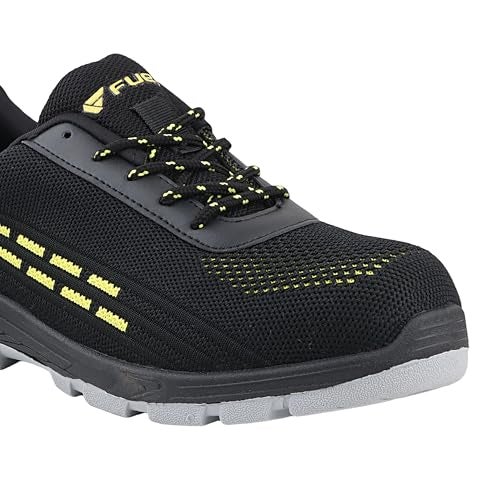 FUEL Armour-1-DD ISI Marked Comfortable Industrial Safety Shoes with Strong Knitted Upper & Rubberized PVC Single Density Sole with 140J Energy Absorption Shoes for Men (Black-6UK) - Image 5