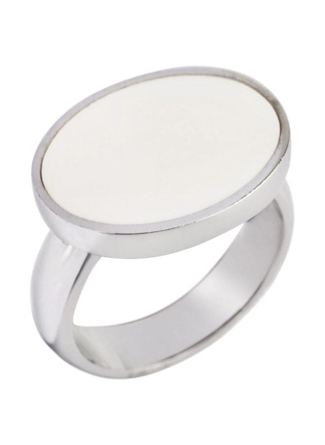 NIBEMINENT - Silver Stone Studded Ring - Image 1