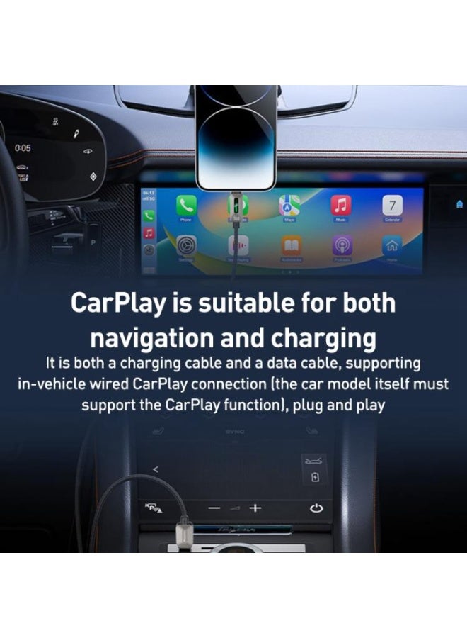 يسيدو كابل بيانات Yesido CA137C USB إلى Type-C Streamer Light بقوة 66 واط، الطول: 1.2 متر (رمادي) - Image 5