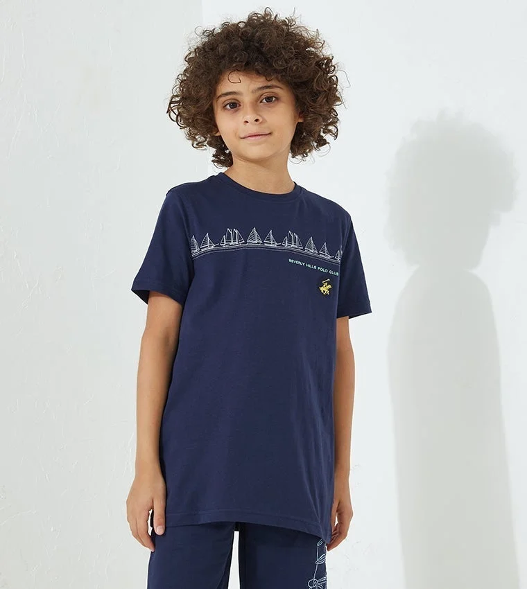 Graphic Crew- Neck T-shirt