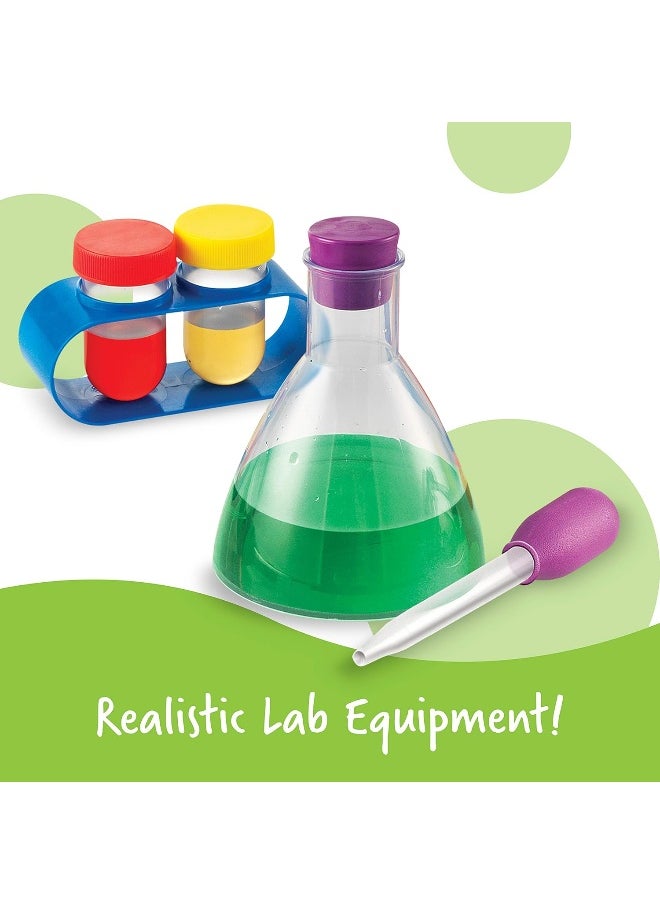 Learning Resources Primary Science Set, Hands On Lab Kit For Kids, Easy Follow Activities, Beakers, Magnifying Glass, Funnel, Pipette, 22 Pieces, Multicoloured  - Image 2