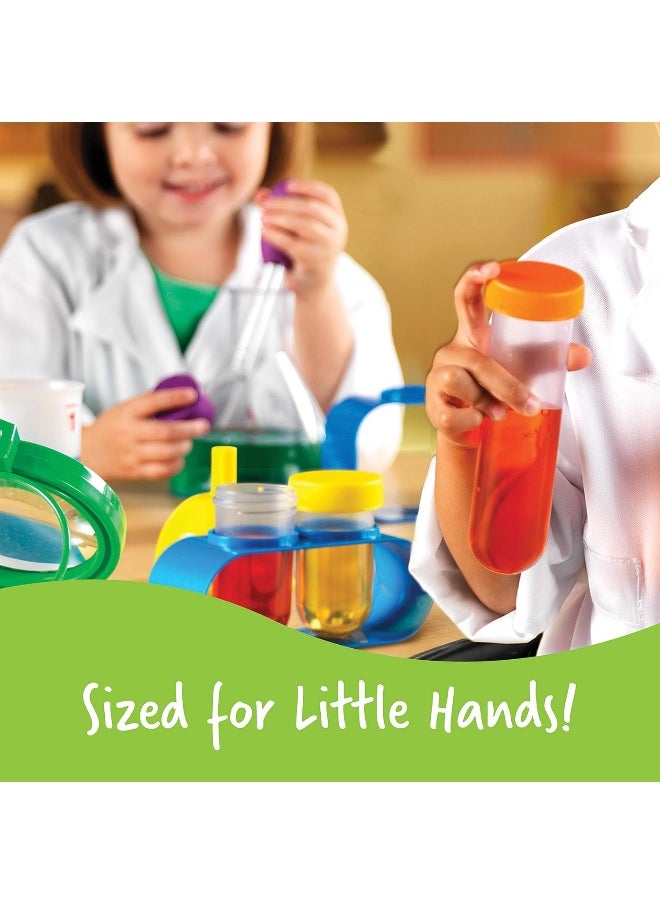Learning Resources Primary Science Set, Hands On Lab Kit For Kids, Easy Follow Activities, Beakers, Magnifying Glass, Funnel, Pipette, 22 Pieces, Multicoloured  - Image 3