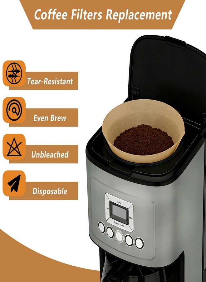 Piszvbej 120 Count Cone Coffee Filters Compatible with Cuisinart, Replacement Paper Coffee Filters 12 Cup, No Blowout, Disposable, Unbleached Paper Filter, Easy to Clean, Perfect for Drip Coffeemaker - Image 2