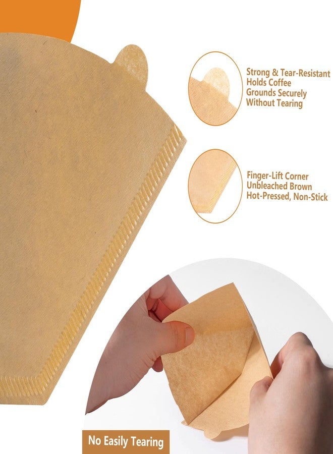 Piszvbej 120 Count Cone Coffee Filters Compatible with Cuisinart, Replacement Paper Coffee Filters 12 Cup, No Blowout, Disposable, Unbleached Paper Filter, Easy to Clean, Perfect for Drip Coffeemaker - Image 3