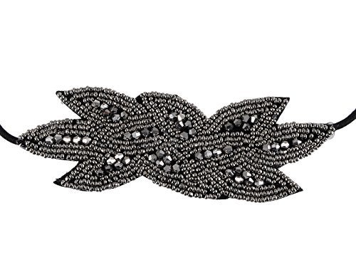 Alilang Girls Stretchy 1920s Leaf Flapper Hairband - Image 5