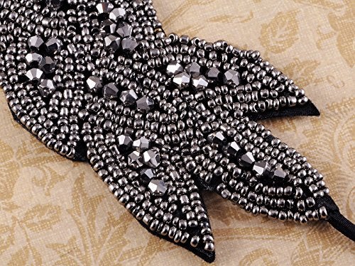Alilang Girls Stretchy 1920s Leaf Flapper Hairband - Image 4